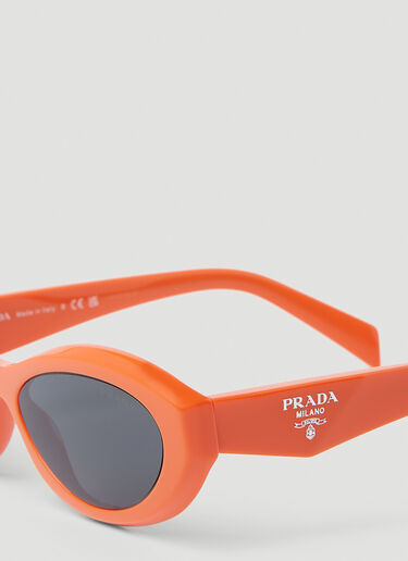 Prada Symbole 椭圆形镜框 橙色 lpr0253001