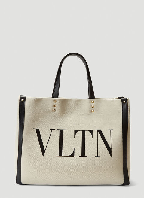 Valentino VLTN Logo Tote Bag Black val0248017