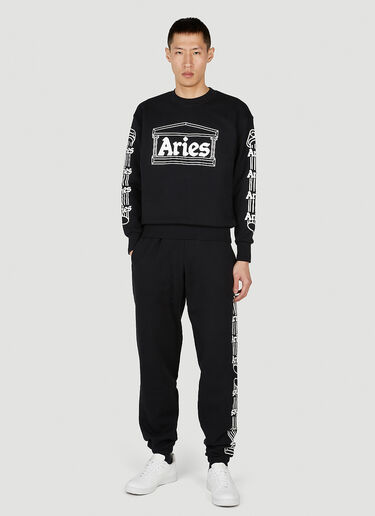 Column Sweatshirt Aries Column Sweatshirt Black ari0152008