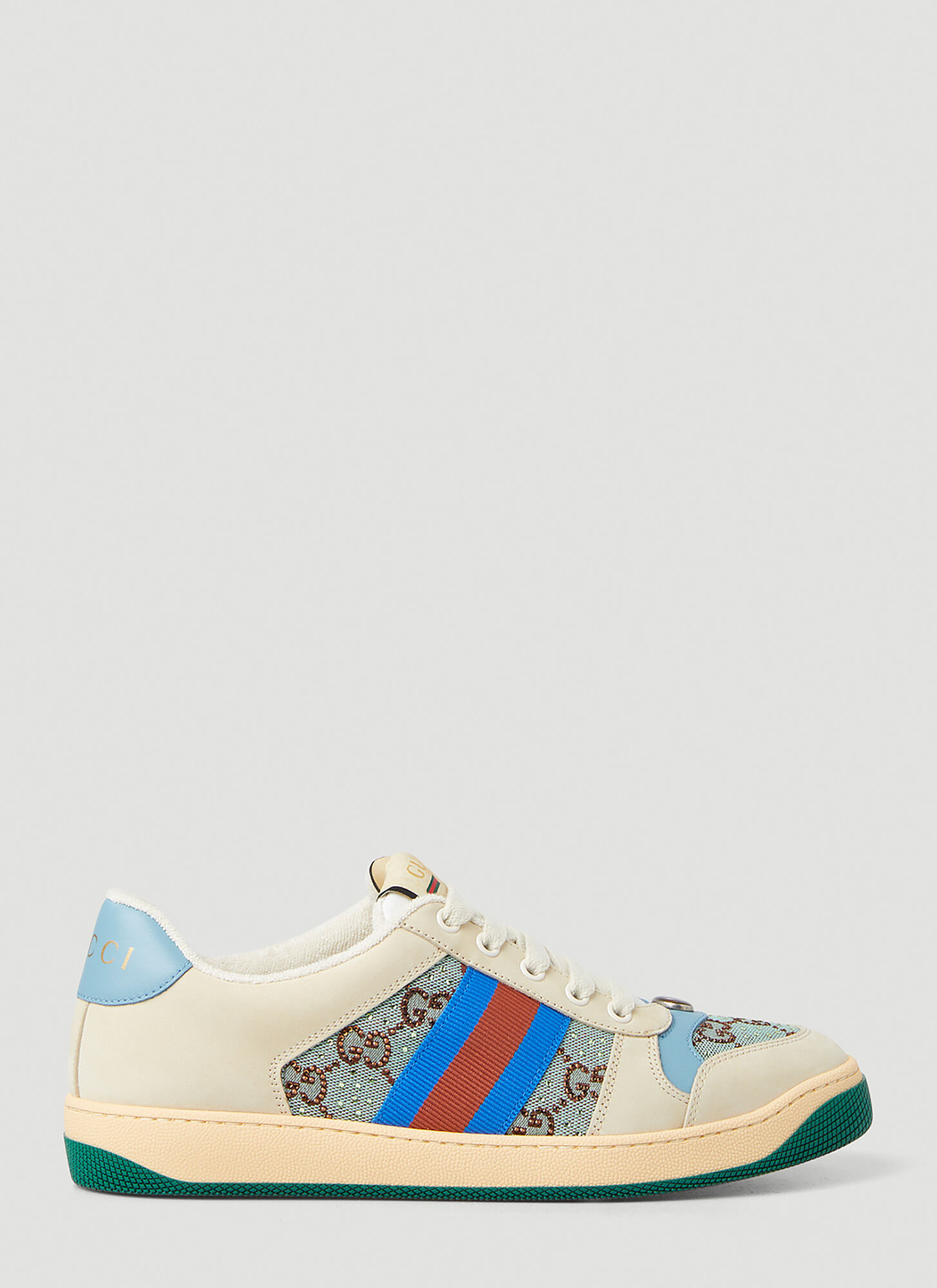 Gucci Crystal-embellished Gg Screener Sneakers