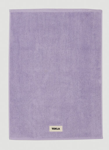 Tekla Logo Patch Bath Mat Purple tek0349017