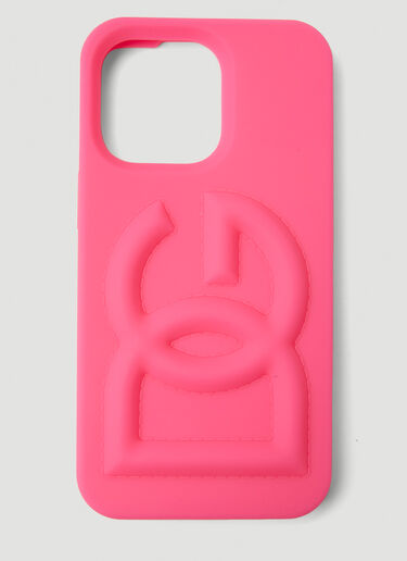 Dolce & Gabbana DG Embossed iPhone 13 Pro Cover Pink dol0251040