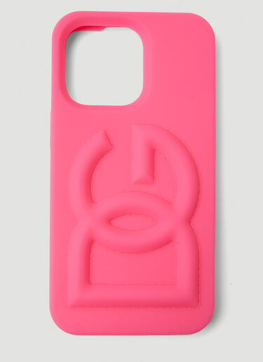 Dolce & Gabbana DG 엠보싱 iPhone 13 프로 커버 Pink dol0251040