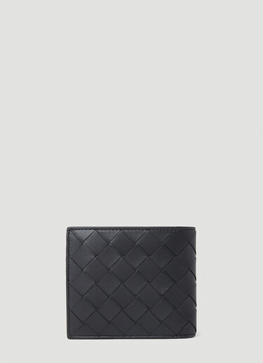 イントレチャート 二つ折りウォレット Bottega Veneta イントレチャート 二つ折りウォレット ブラック bov0153050
