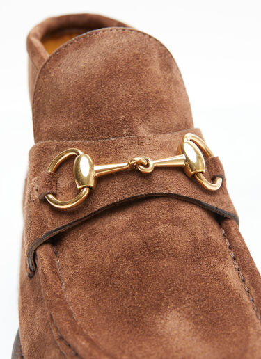 Gucci Horsebit Ankle Boots Brown guc0254026