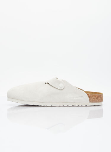 Boston Suede Mules Birkenstock Boston Suede Mules White brk0352004