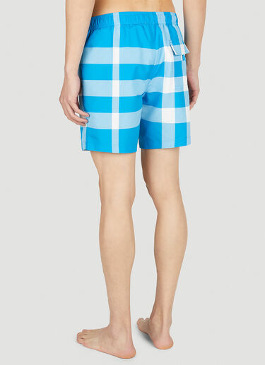 Burberry Check Swim Shorts Blue bur0152018