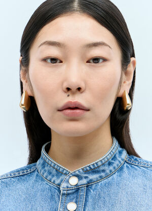 Bottega Veneta Small Fin Earrings Gold bov0256041