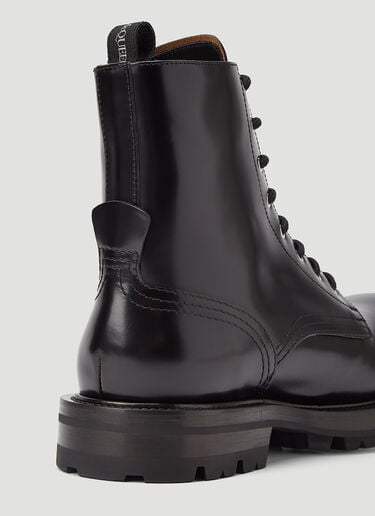 Alexander McQueen Worker Boots Black amq0144009