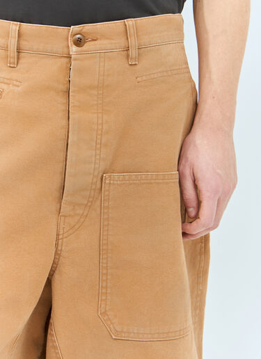 Maison Margiela Canvas Shorts Orange mla0158008
