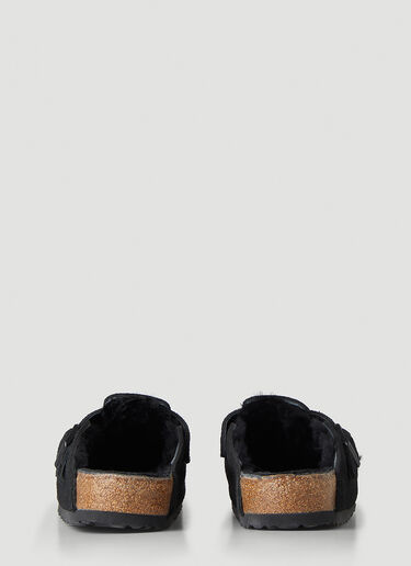 Birkenstock Boston Shearling Mules Black brk0349011