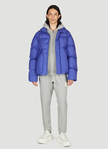 Moncler Logo Patch Hooded Sweatshirt Grey mon0154034