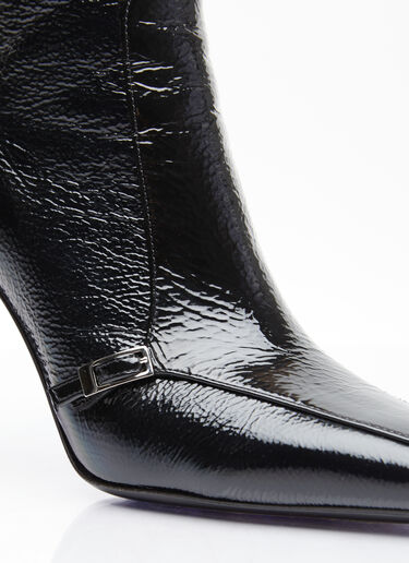 Saint Laurent Vendome Leather Boots Black sla0254053