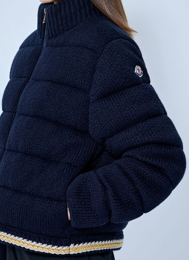 LN-CC® - Moncler: Padded High-Neck Jacket - Navy Moncler Padded High-Neck Jacket Navy mon0265104