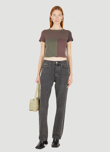 Eckhaus Latta ラップTシャツ ブラウン eck0251007