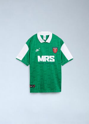 Nike x Martine Rose Logo Motif Polo Shirt Green nik0362104