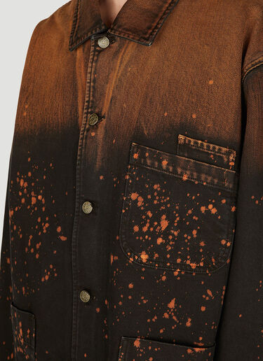 Guess USA Splattered Denim Chore Jacket Black gue0152001