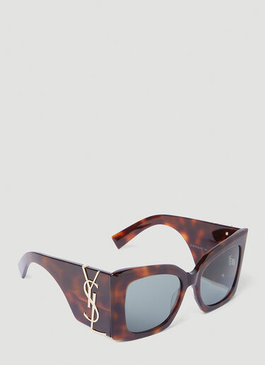 Saint Laurent ブレイズべっ甲サングラス ブラウン sla0252110