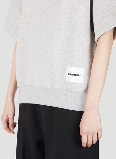 Jil Sander+ 徽标贴饰短袖 T 恤 灰色 jsp0251008