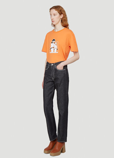 LN-CC x Kyle Platts T 01 Health and Safety T-Shirt Orange kyl0342001