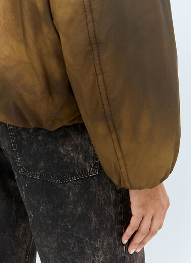 Acne Studios Hooded Puffer Jacket Brown acn0258008