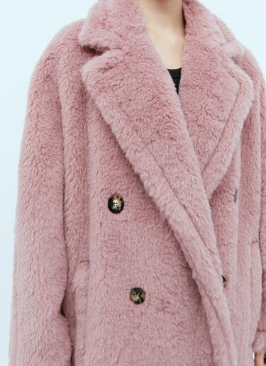 Max Mara Oversized Teddy Coat Pink max0254055