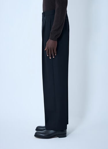 The Row Zev Wool Pants Black row0162005