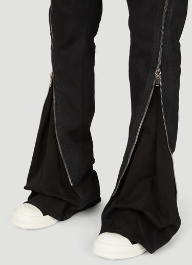 Rick Owens DRKSHDW Bolan Banana 牛仔拉链裤 黑色 drk0154003