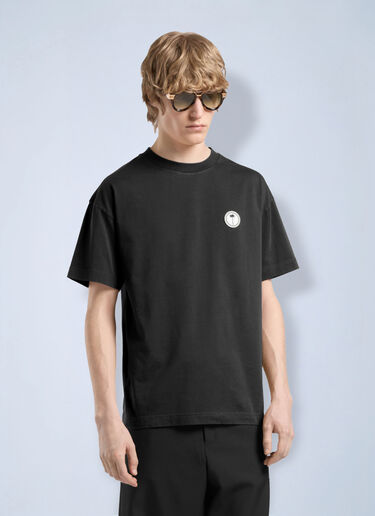LN-CC® - Palm Angels: Palm Tree Regular Tee - Black Palm Angels Palm Tree Regular Tee Black pma0166099