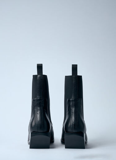 Rick Owens 스티발리 가죽 부츠 블랙 ric0159052