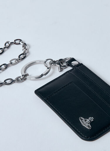 Vivienne Westwood 扁平链带卡夹钱包  黑色 vvw0159012
