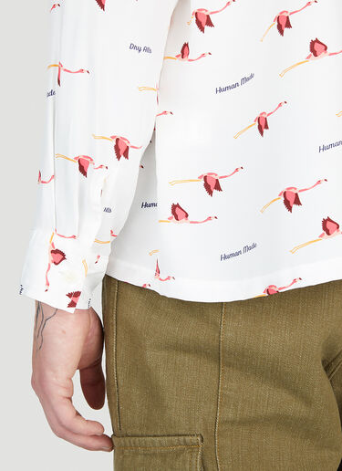 Human Made Flamingo Shirt White hmd0152004