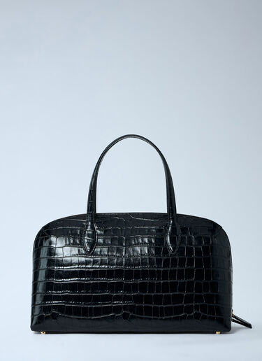 Croc-Embossed Day Tote Bag TOTEME Croc-Embossed Day Tote Bag Black tot0263085