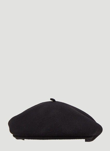 Marine Serre ムーンクラシックベレー帽 ブラック mrs0346005