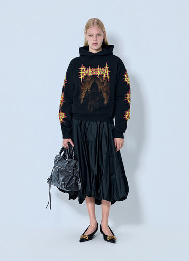 Balenciaga Medium Fit Hoodie Black bal0264001