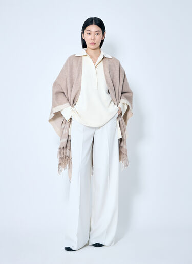 Max Mara Gabardine Wool Pants White max0259010
