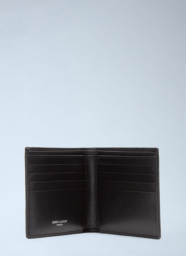 Saint Laurent Cassandre Bi-Fold Wallet Black sla0136055