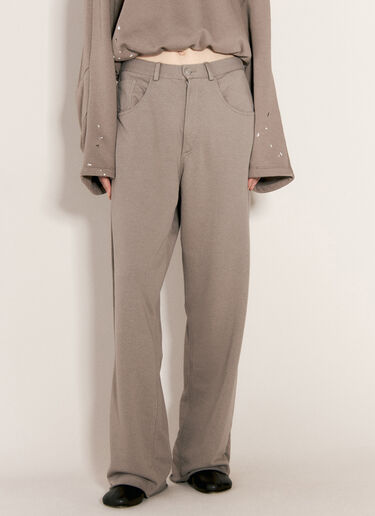 MM6 Maison Margiela Ubrushed Jersey Pants Grey mmm0255010