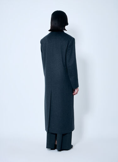 The Row Harris Cashmere Coat Grey row0259004