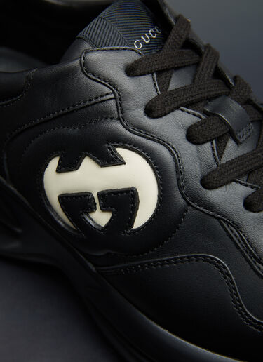 Gucci 互扣字母 G Rython 运动鞋 黑色 guc0254034