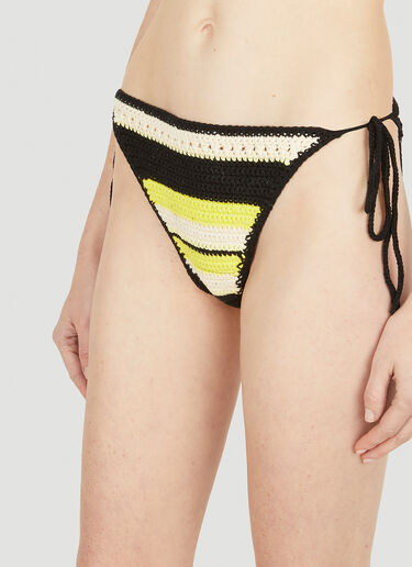 GANNI Crochet Bikini Bottoms Yellow gan0251062