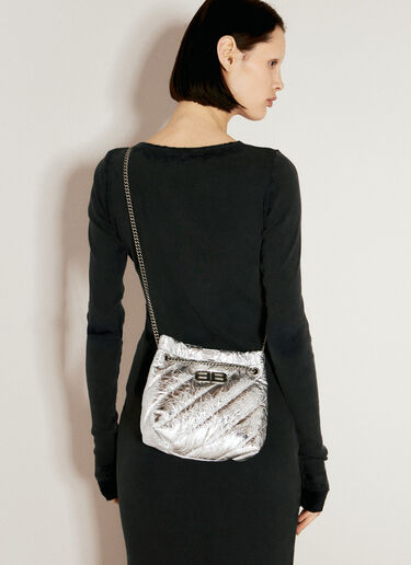 크러시 토트 XS 숄더백 Balenciaga 크러시 토트 XS 숄더백 실버 bal0256024