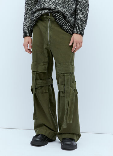 Dries Van Noten Loose-Strap Cargo Pants Khaki dvn0154011