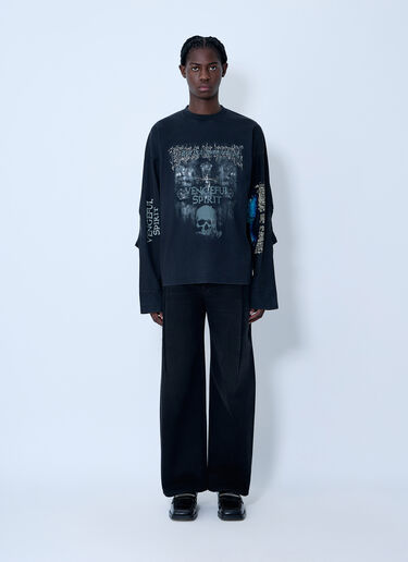 Vetements Reconstructed Jeans Black vet0162008