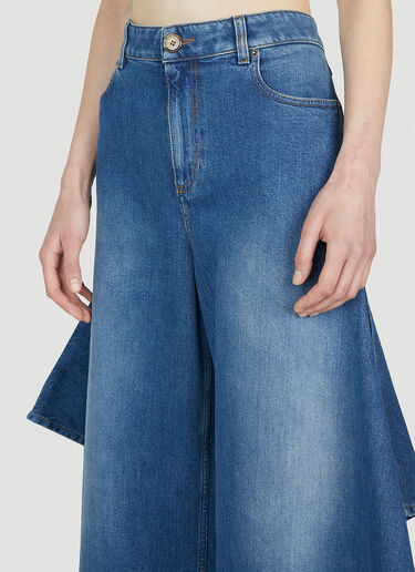 Burberry Draped Jeans Blue bur0252064