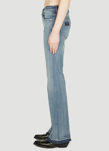 GANNI Low Rise Washed Jeans Blue gan0252014