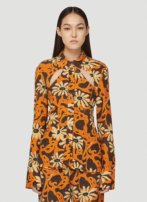 Nanushka Huyen Shirt Yellow nan0249004