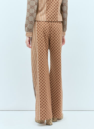 Gucci GG Jersey Jacquard Track Pants Brown guc0255013