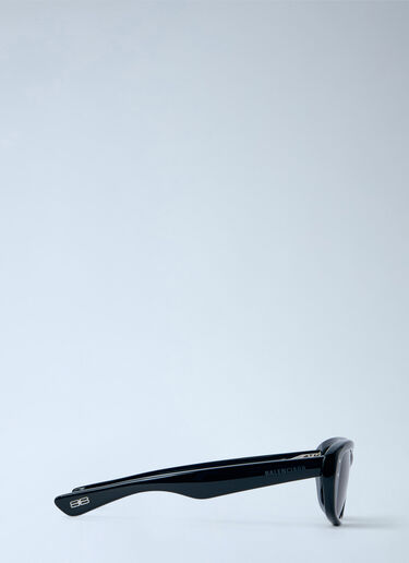 LN-CC® - Balenciaga: Rectangular Sunglasses - Black Balenciaga Rectangular Sunglasses Black bal0165032