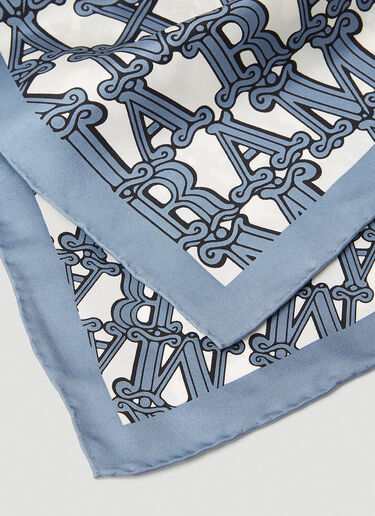 Max Mara Logo Print Scarf Light Blue max0252082